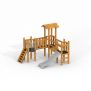 Miniaturka Fortress II playhouse with a slide Uvala  (2)